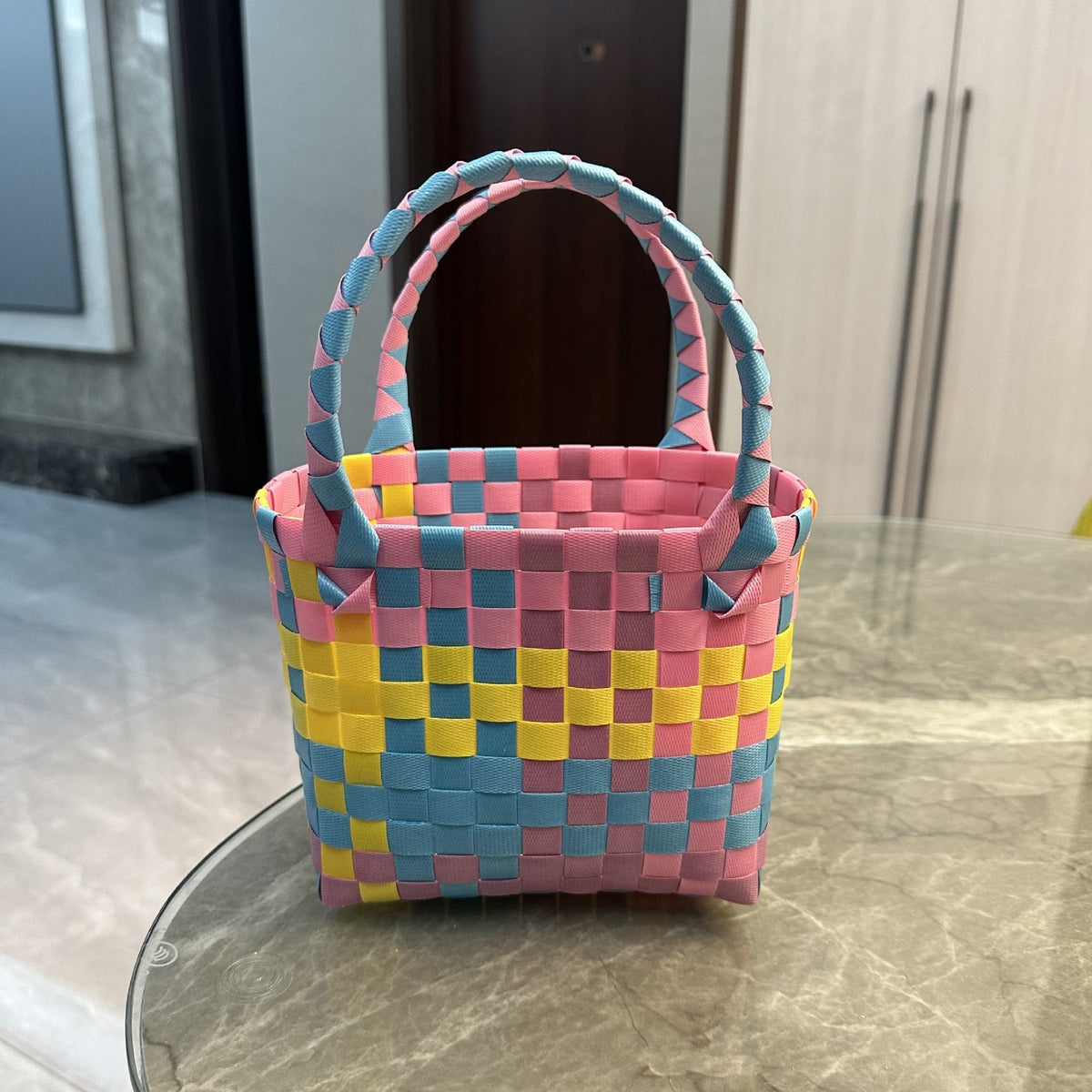 Playful and Colorful Basket Bag | Kelmera