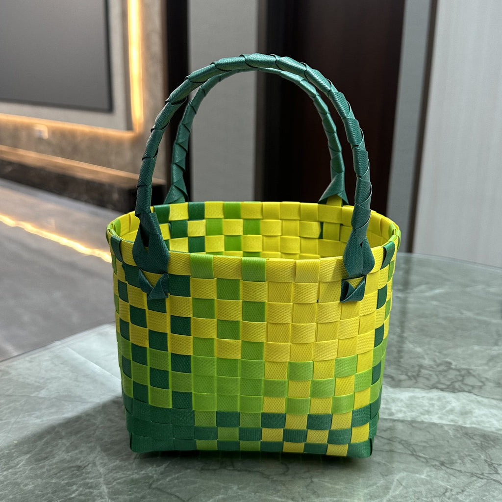 Playful and Colorful Basket Bag | Kelmera
