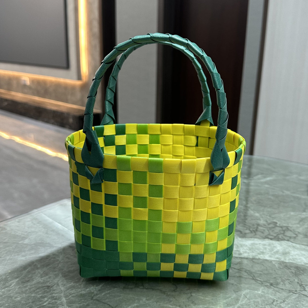Playful and Colorful Basket Bag | Kelmera
