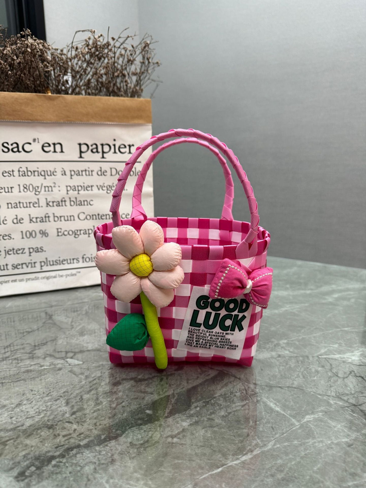 Playful and Colorful Basket Bag | Kelmera
