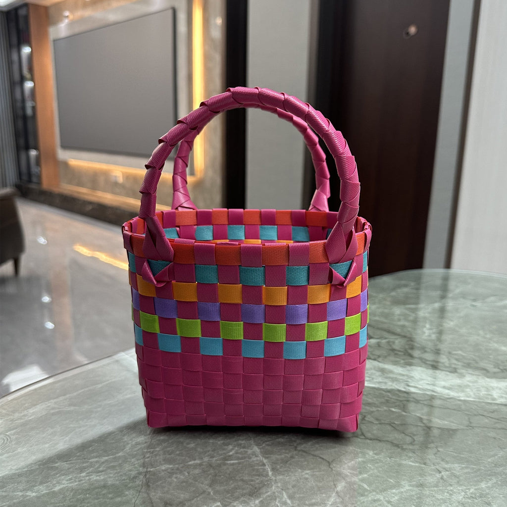Playful and Colorful Basket Bag | Kelmera