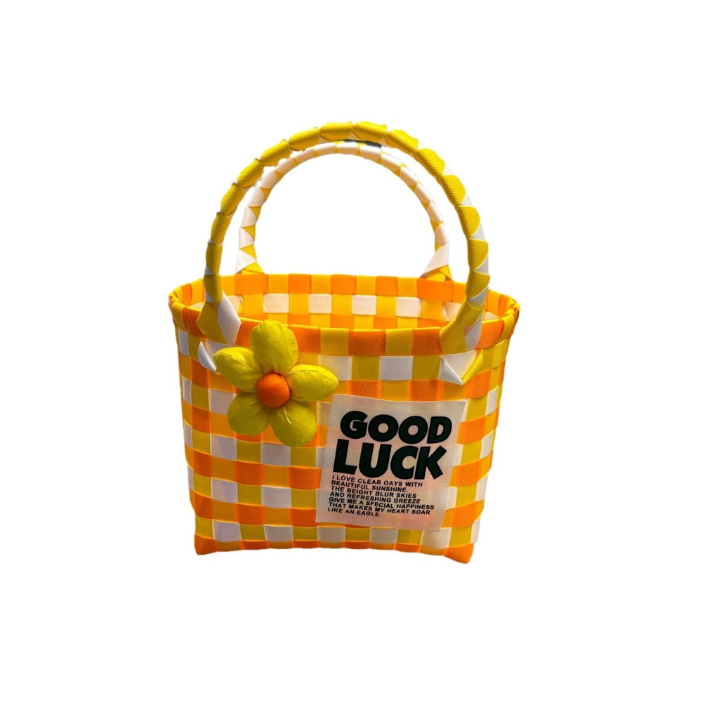 Playful and Colorful Basket Bag | Kelmera