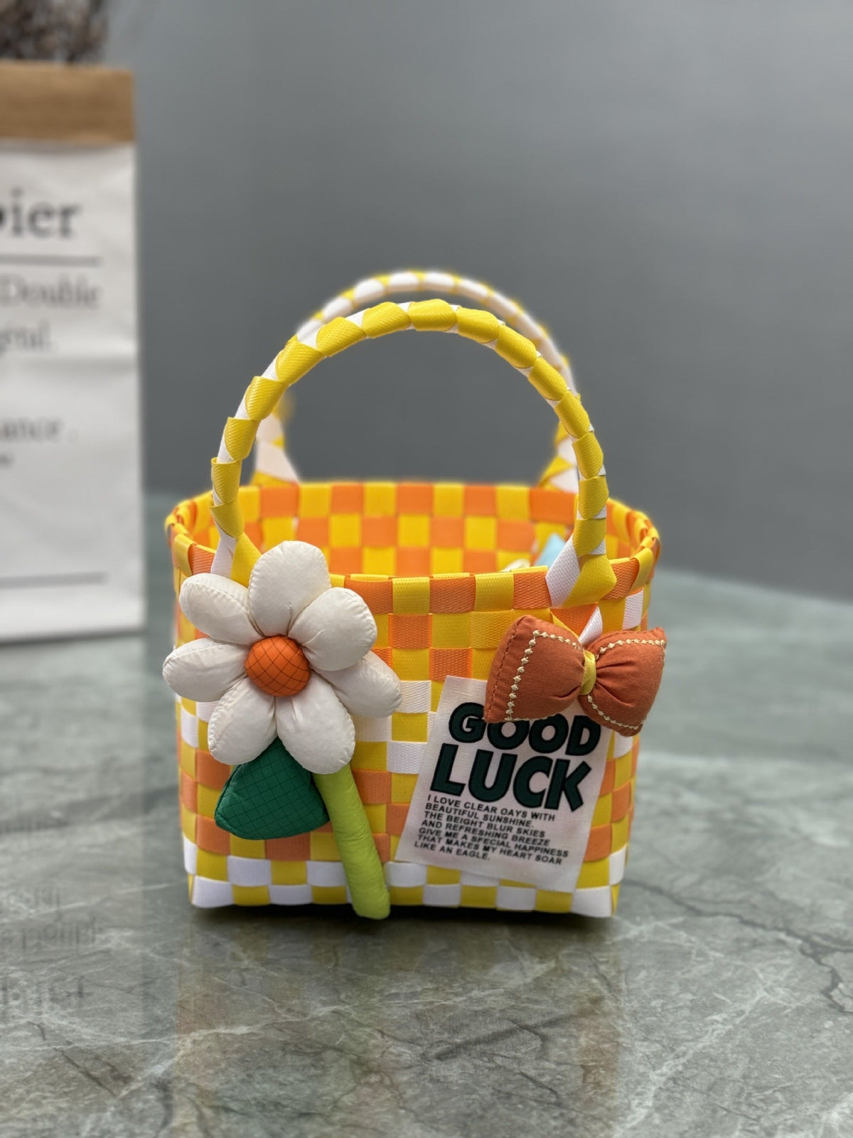 Playful and Colorful Basket Bag | Kelmera