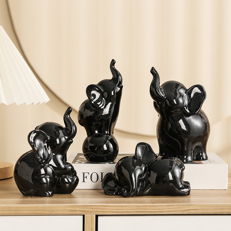 Playful and Elegant Elephant Decorative Figure | Kelmera