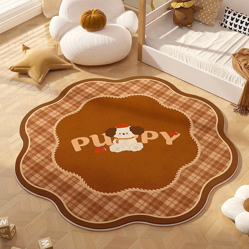 Playful Animal-Themed Round Area Rug | Kelmera