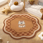 Playful Animal-Themed Round Area Rug | Kelmera