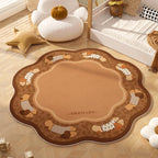 Playful Animal-Themed Round Area Rug | Kelmera