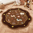 Playful Animal-Themed Round Area Rug | Kelmera
