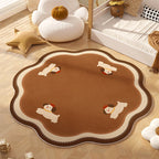 Playful Animal-Themed Round Area Rug | Kelmera