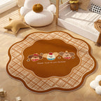 Playful Animal-Themed Round Area Rug | Kelmera