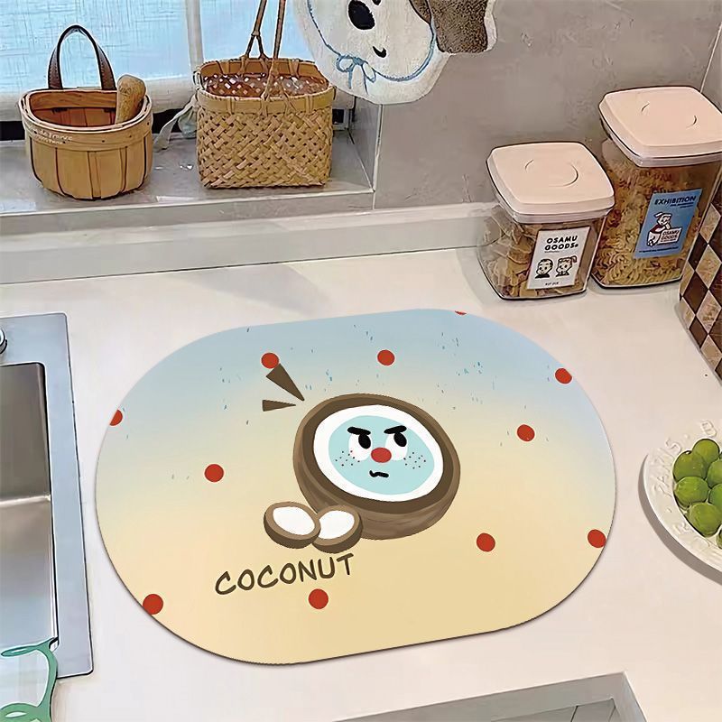 Playful Banana-Themed Kitchen Mat | Kelmera