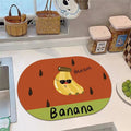 Playful Banana-Themed Kitchen Mat | Kelmera