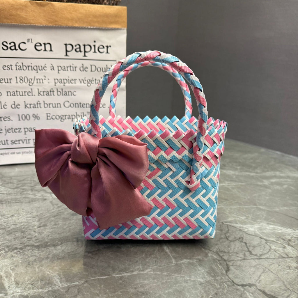 Playful Basket Bag with Bow | Kelmera