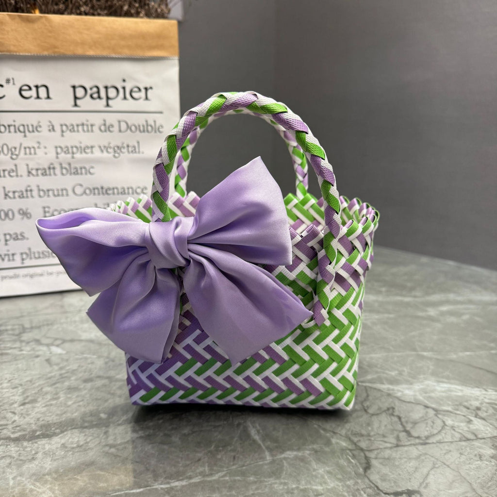 Playful Basket Bag with Bow | Kelmera