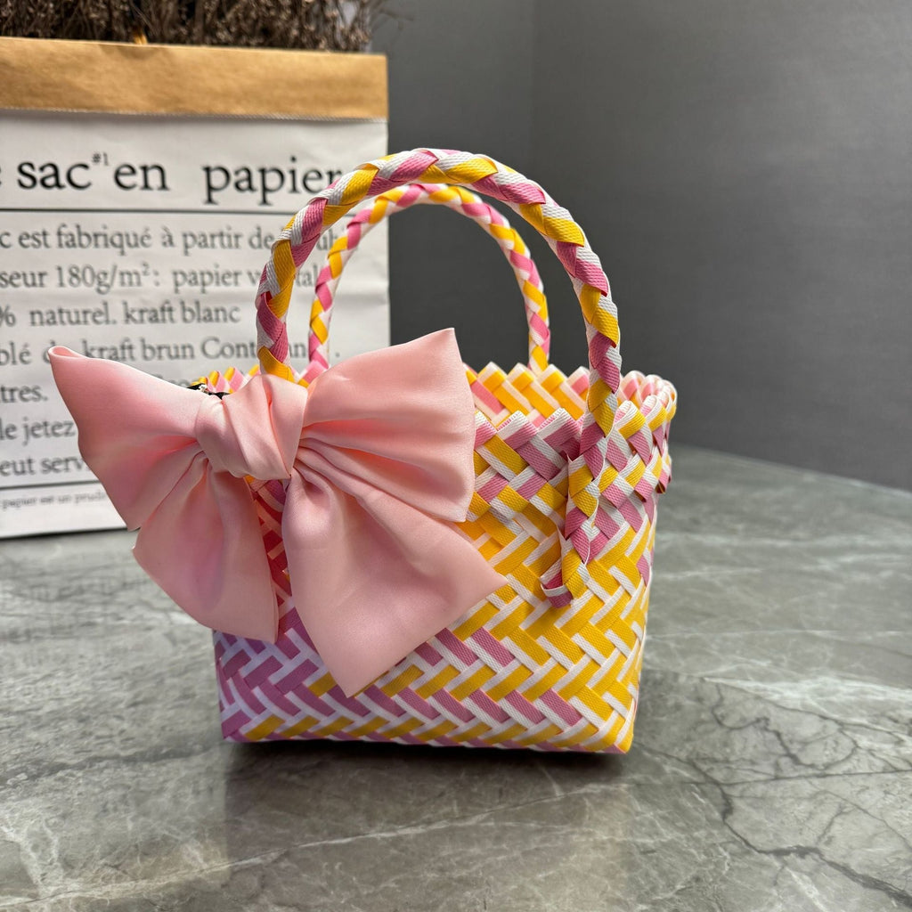 Playful Basket Bag with Bow | Kelmera