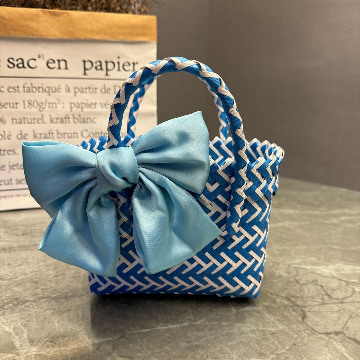 Playful Basket Bag with Bow | Kelmera