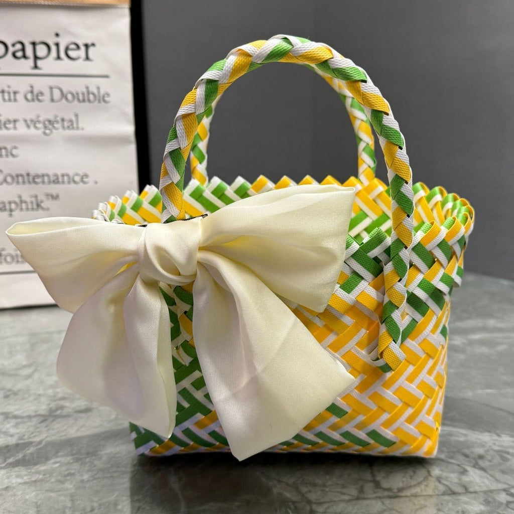Playful Basket Bag with Bow | Kelmera