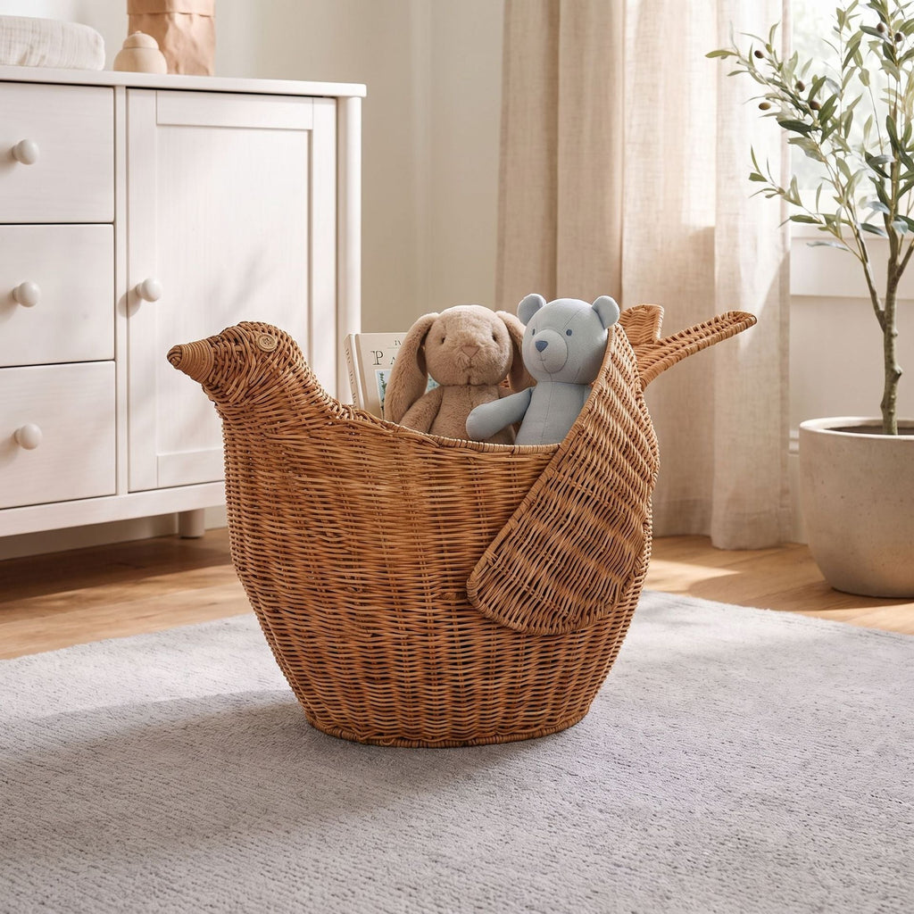 Playful Basket in Bird Design | Kelmera