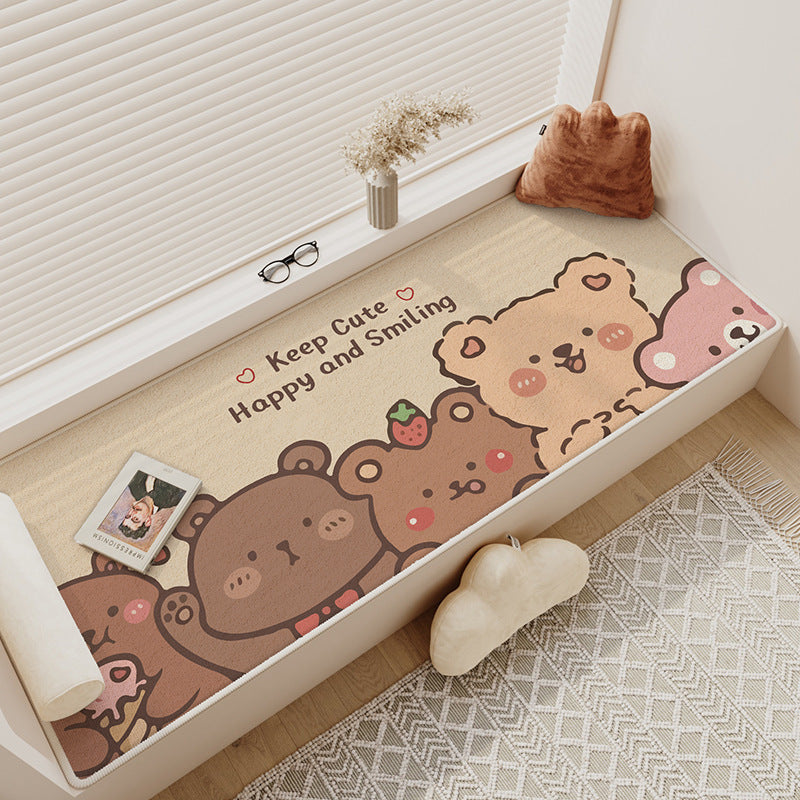 Playful Bear-Themed Decorative Area Rug | Kelmera