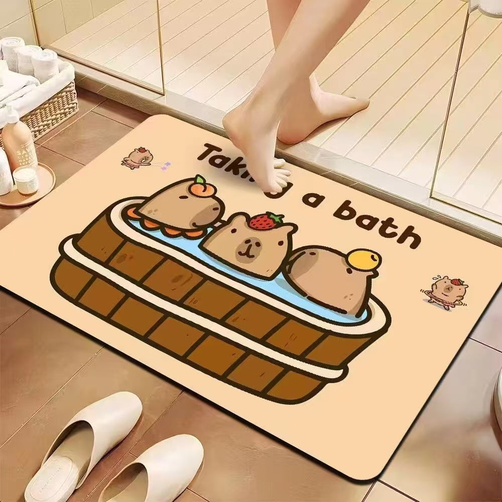 Playful Cartoon Bath Mat | Kelmera