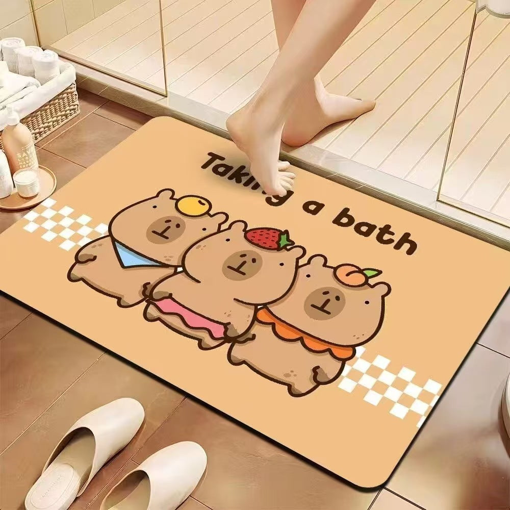 Playful Cartoon Bath Mat | Kelmera