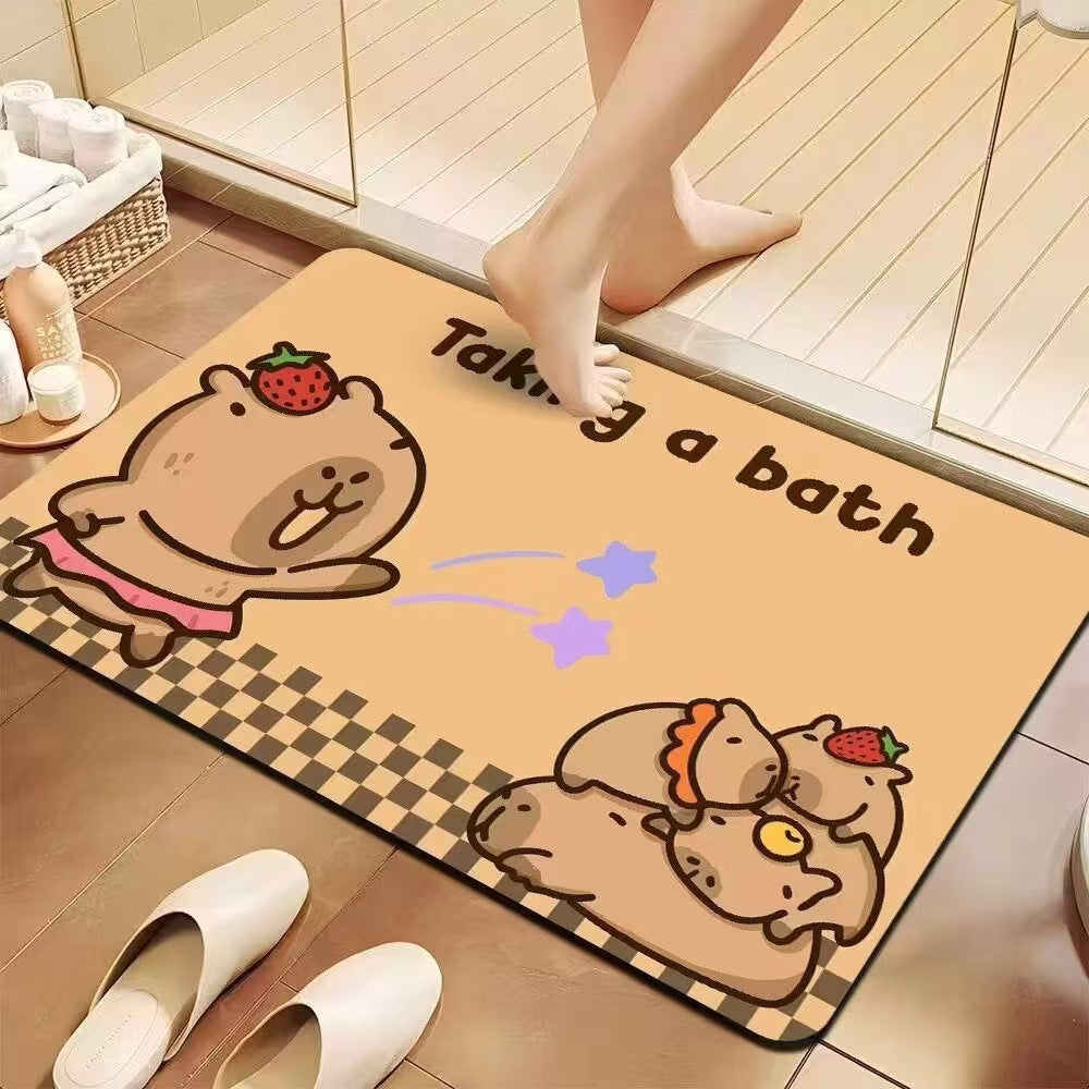 Playful Cartoon Bath Mat | Kelmera