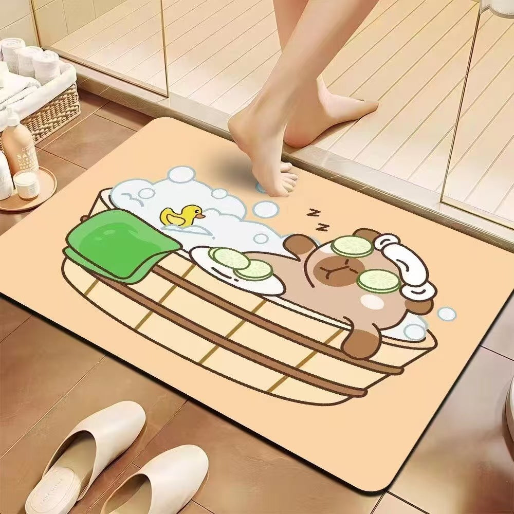 Playful Cartoon Bath Mat | Kelmera