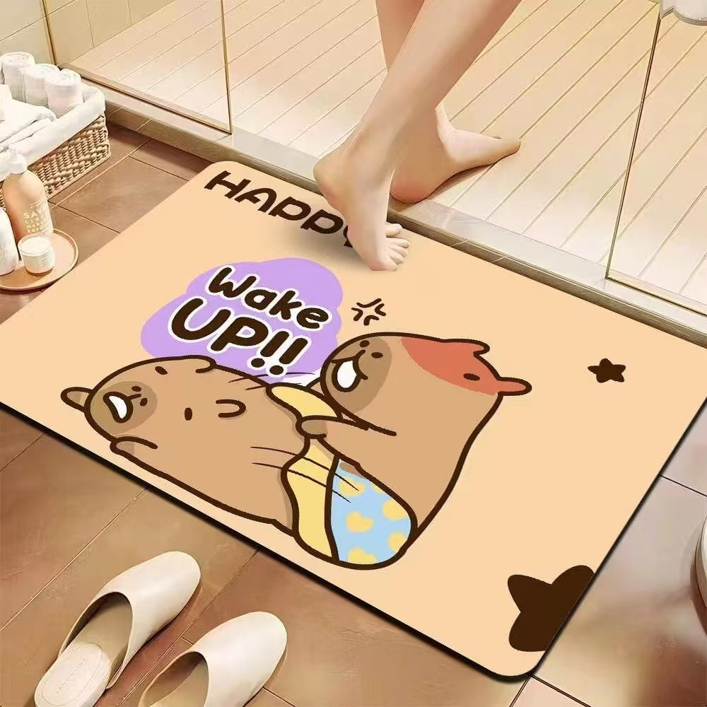 Playful Cartoon Bath Mat | Kelmera
