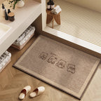 Playful Cartoon Character Bath Mat | Kelmera
