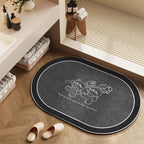 Playful Cartoon Character Bath Mat | Kelmera