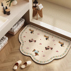 Playful Cartoon Character Bath Mat | Kelmera