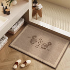 Playful Cartoon Character Bath Mat | Kelmera