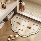 Playful Cartoon Character Bath Mat | Kelmera
