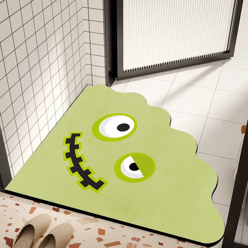 Playful Cartoon-Themed Bath Mat | Kelmera