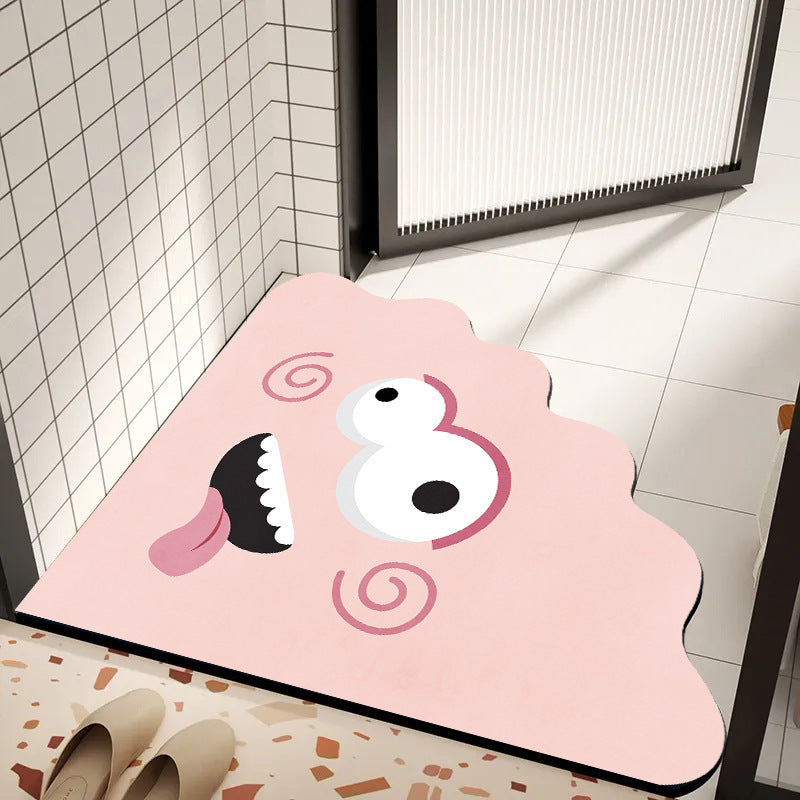 Playful Cartoon-Themed Bath Mat | Kelmera