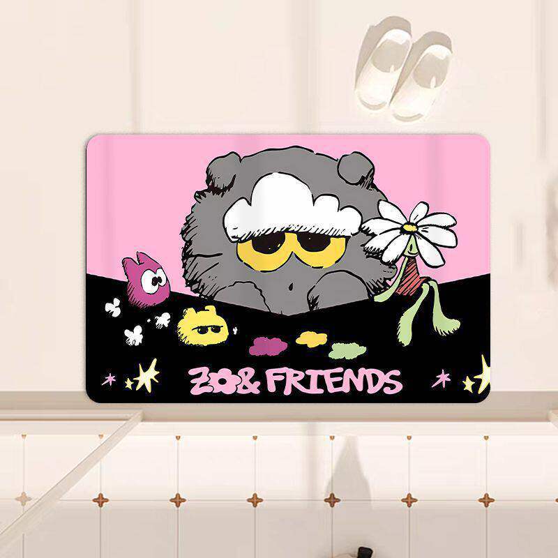 Playful Cartoon-Themed Decorative Mat | Kelmera