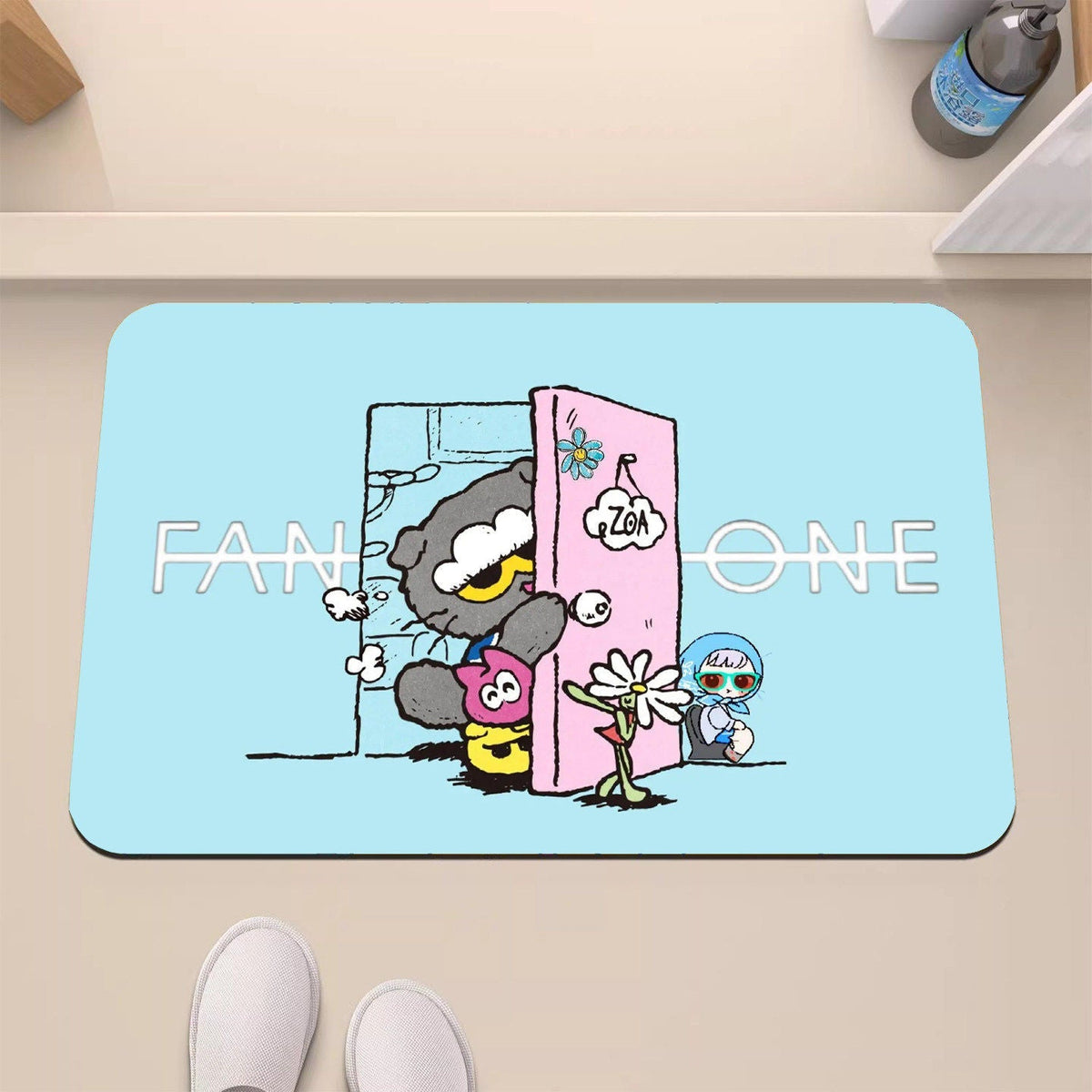 Playful Cartoon-Themed Decorative Mat | Kelmera