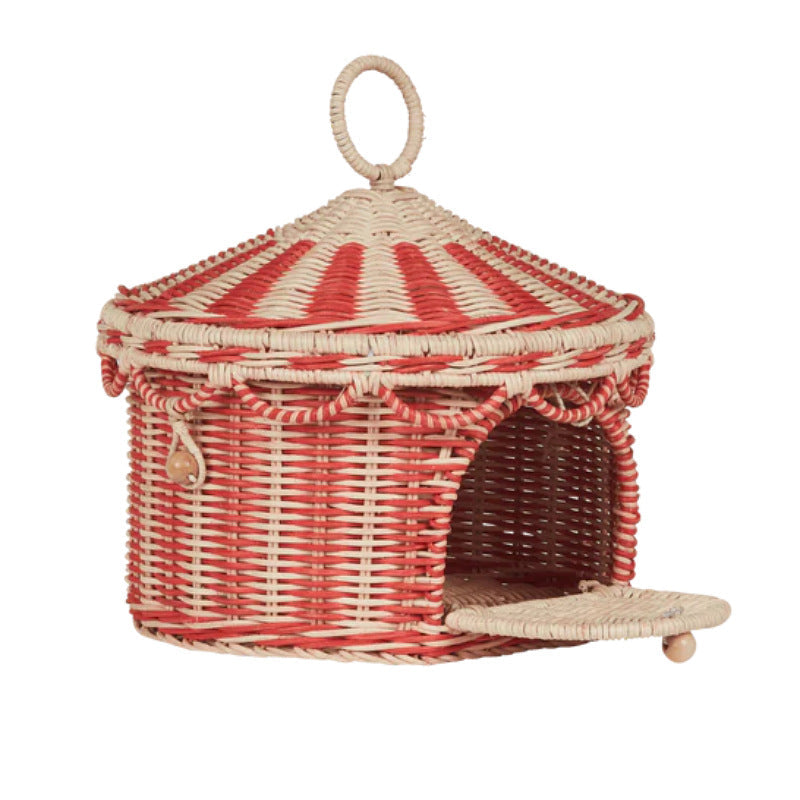 Playful Cat Basket in Circus Design | Kelmera
