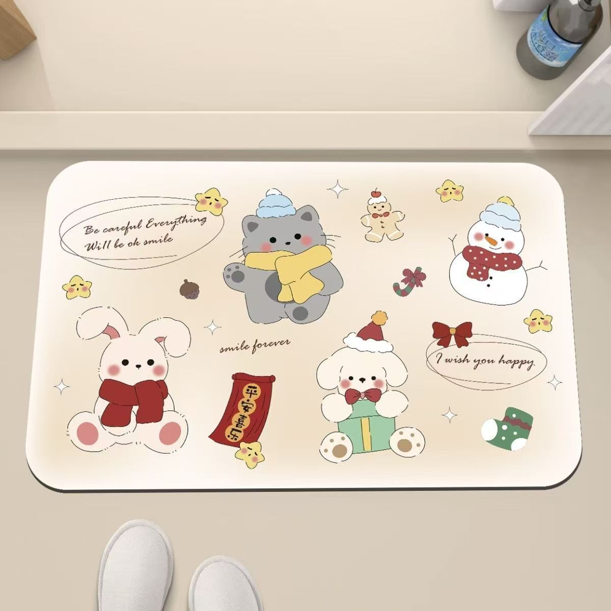 Playful Cat-Themed Anti-Fatigue Mat | Kelmera