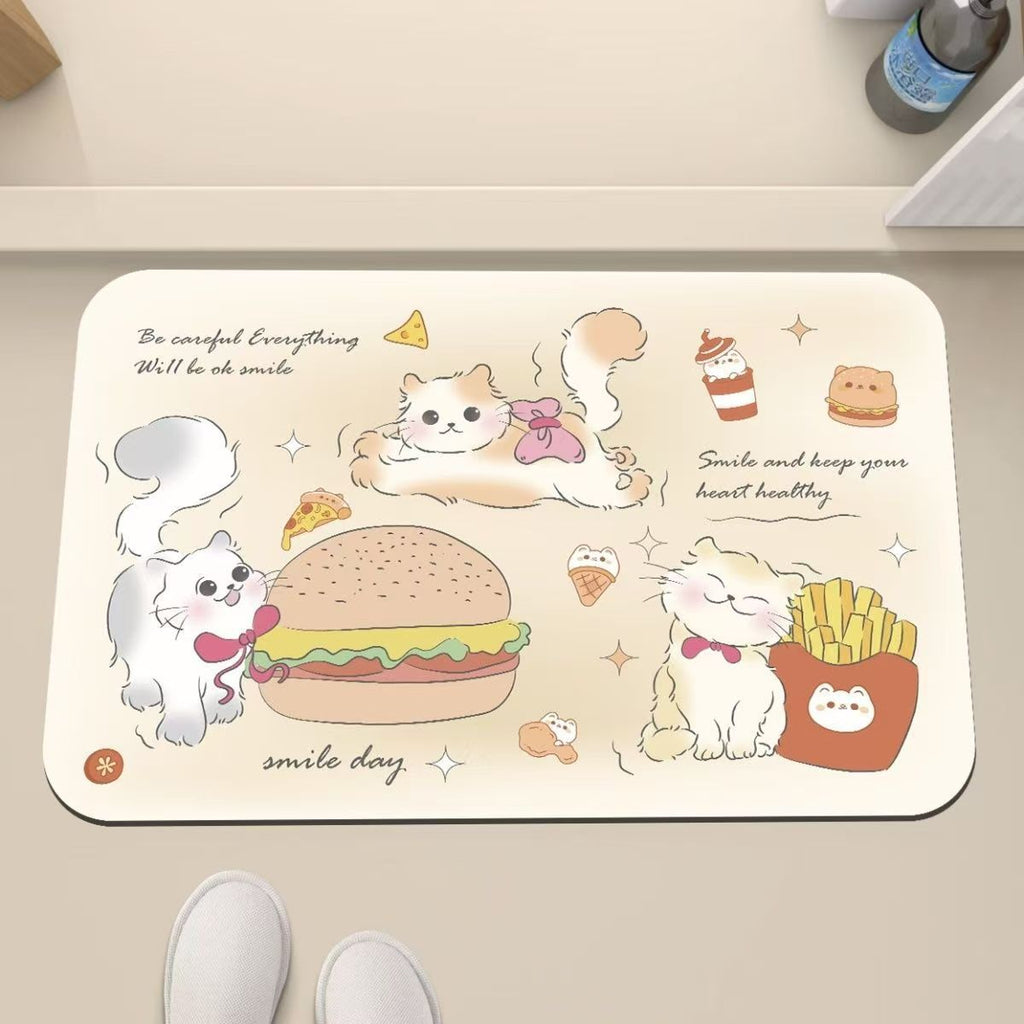 Playful Cat-Themed Anti-Fatigue Mat | Kelmera