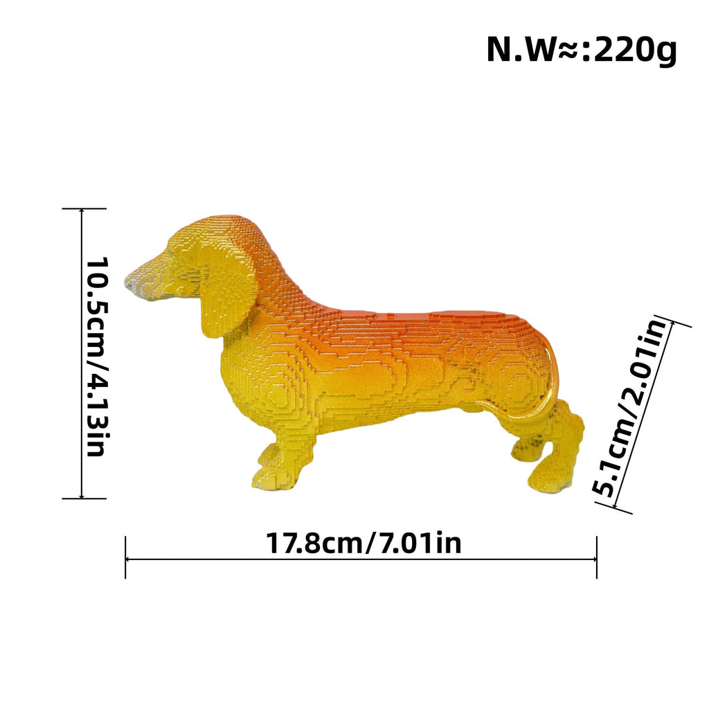 Playful Decorative Figure of a Sweet Dachshund | Kelmera