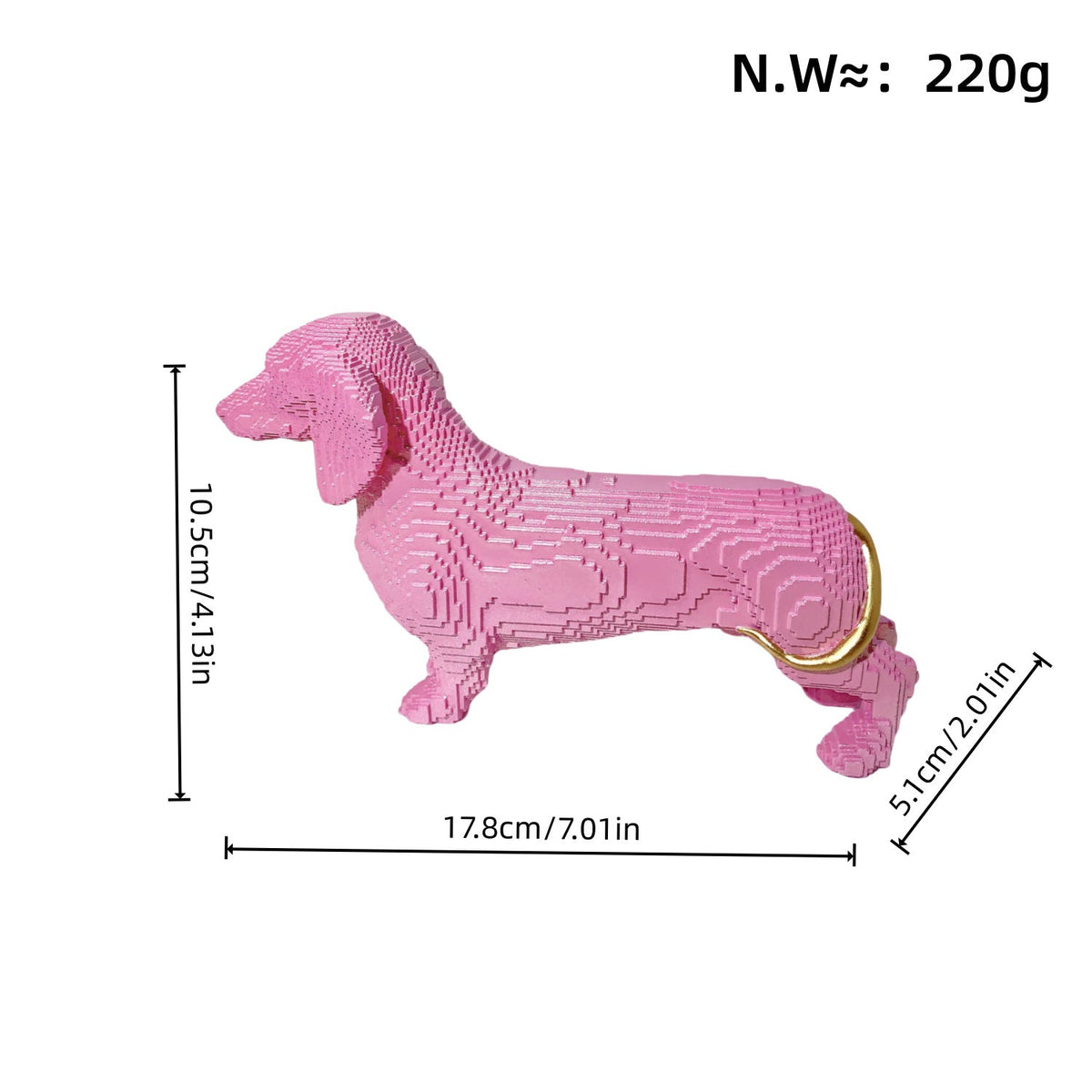 Playful Decorative Figure of a Sweet Dachshund | Kelmera