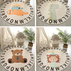 Playful Dinosaur-Themed Area Rug | Kelmera