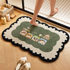 Playful Dog-Themed Bath Rug | Kelmera