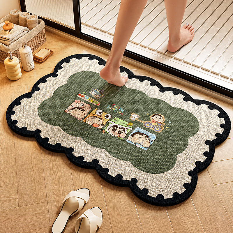 Playful Dog-Themed Bath Rug | Kelmera