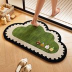 Playful Dog-Themed Bath Rug | Kelmera
