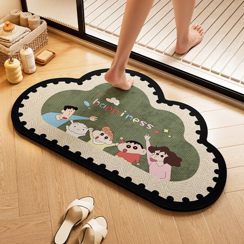Playful Dog-Themed Bath Rug | Kelmera