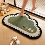 Playful Dog-Themed Bath Rug | Kelmera