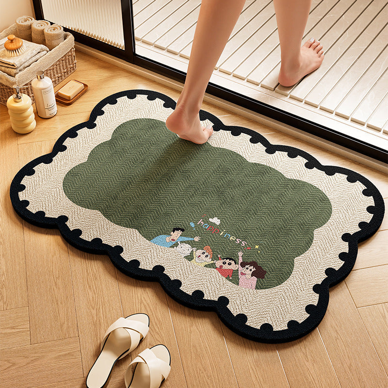 Playful Dog-Themed Bath Rug | Kelmera
