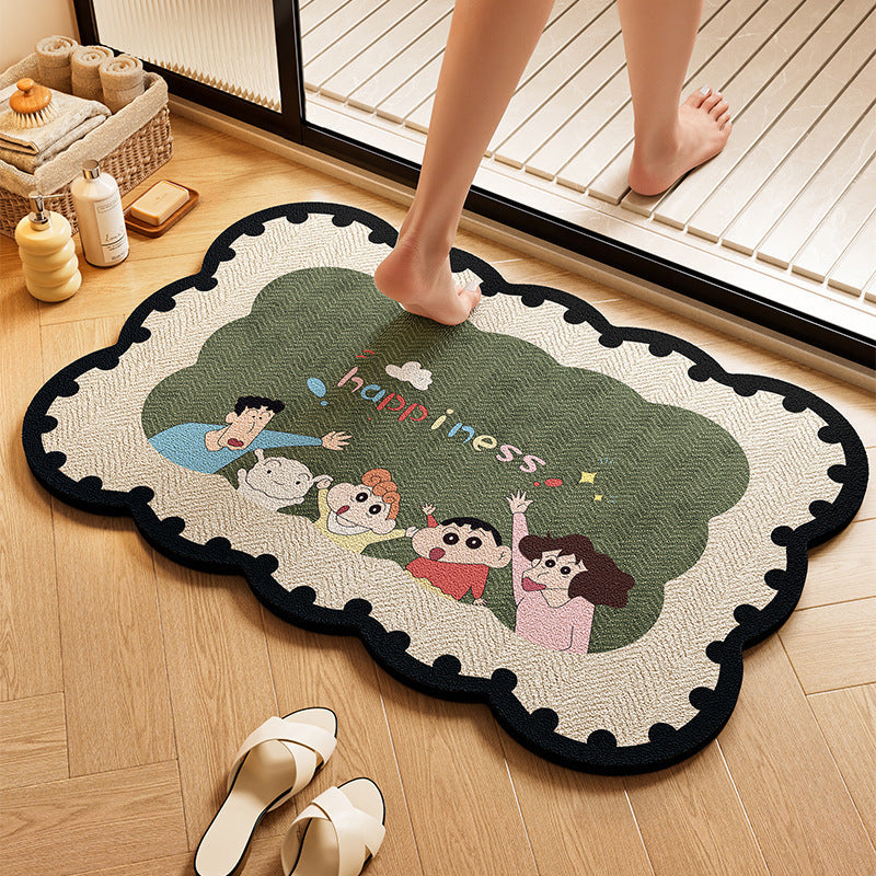 Playful Dog-Themed Bath Rug | Kelmera